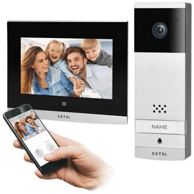 Bežični video interfon set, 7", WiFi Dual